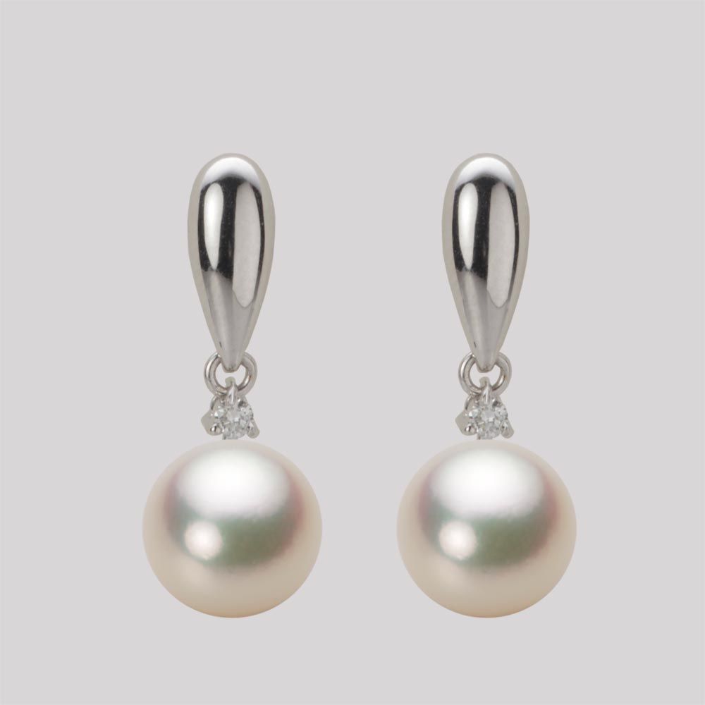 8.5mm アコヤ真珠ピアス
