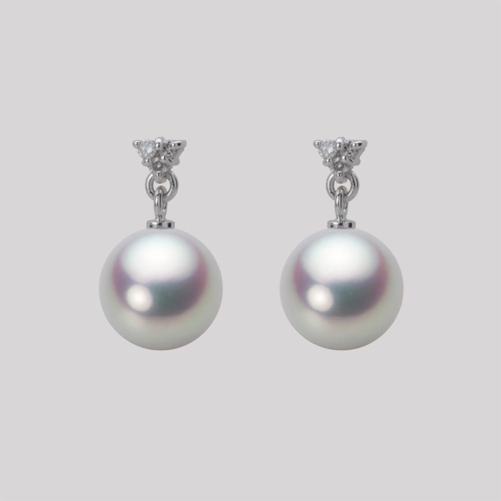 8.5mm アコヤ真珠ピアス
