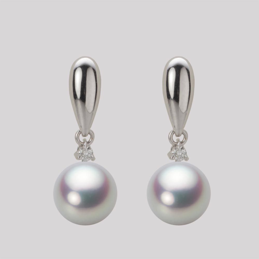 8.5mm アコヤ真珠ピアス