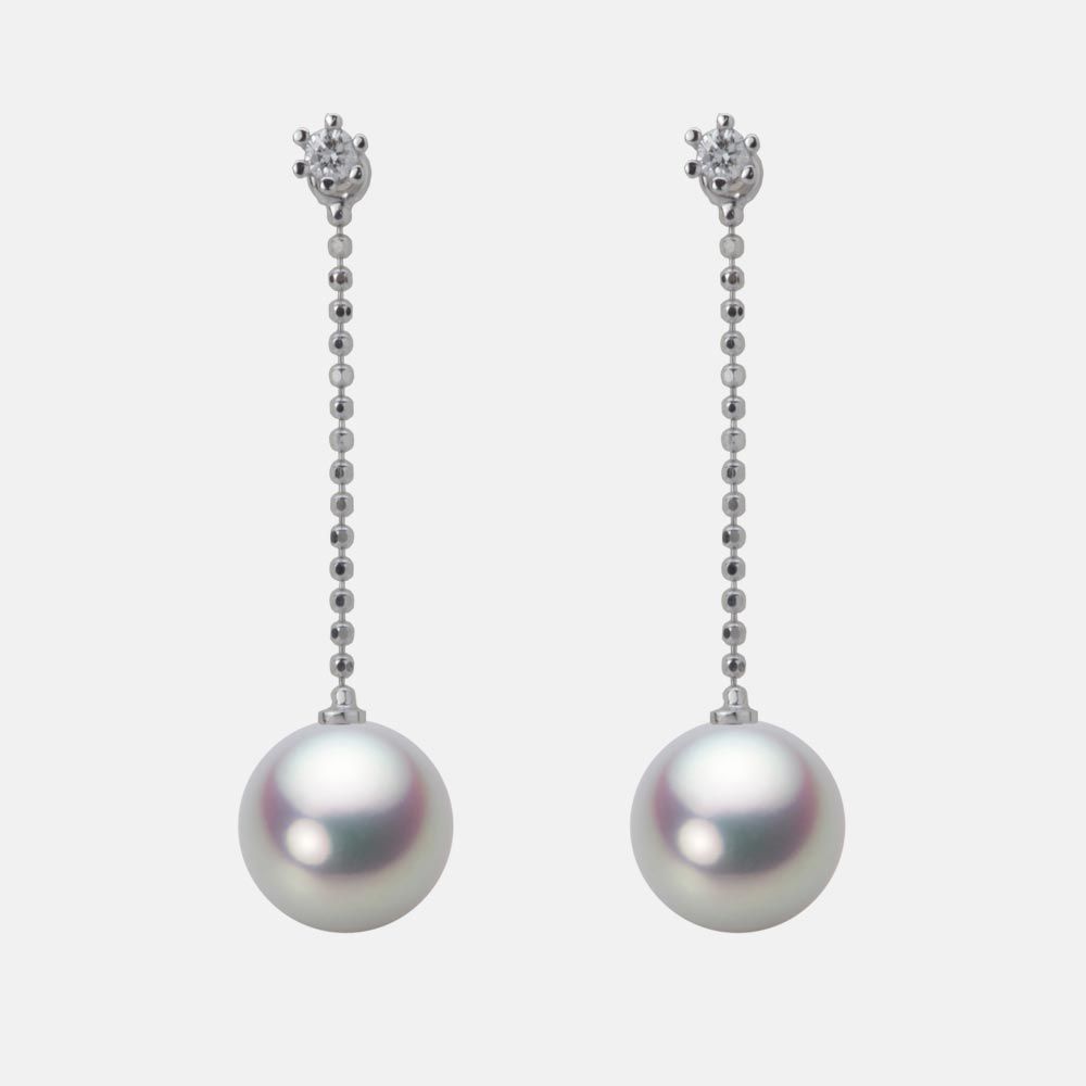 8.5mm アコヤ真珠ピアス