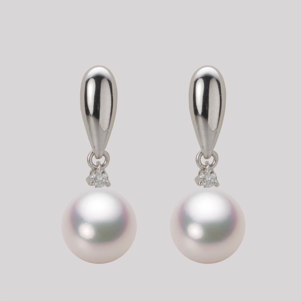 8.5mm アコヤ真珠ピアス