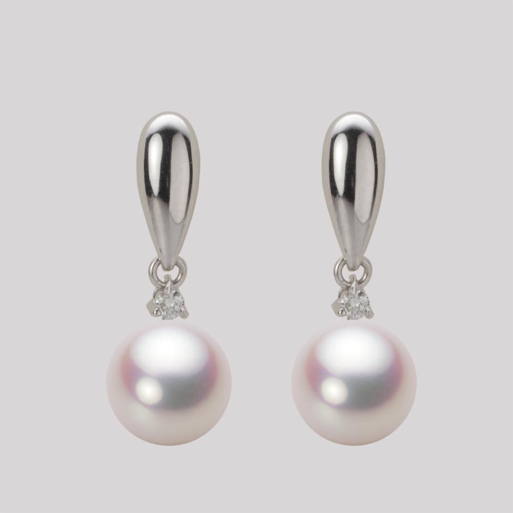 8.5mm アコヤ真珠ピアス