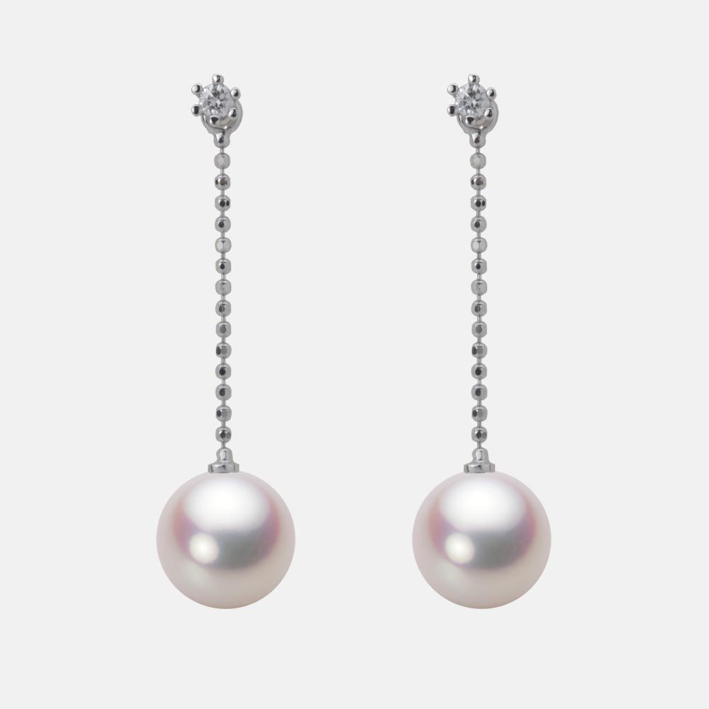 8.5mm アコヤ真珠ピアス