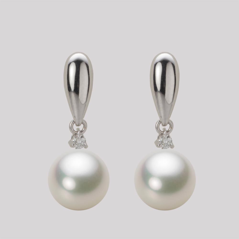 8.5mm アコヤ真珠ピアス