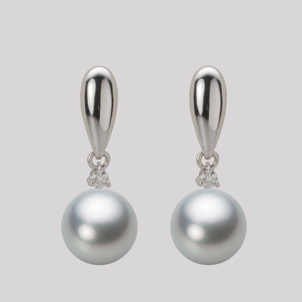 8.5mm アコヤ真珠ピアス