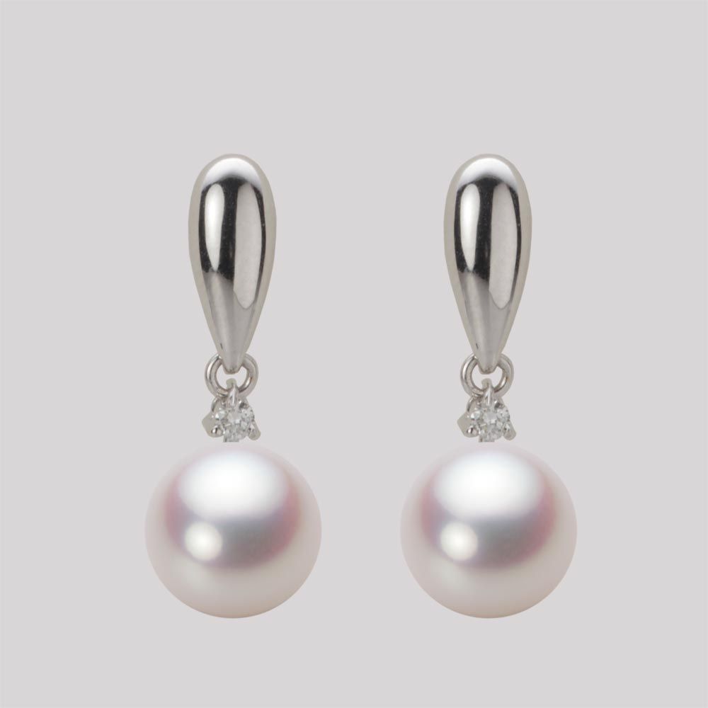 8.5mm アコヤ真珠ピアス