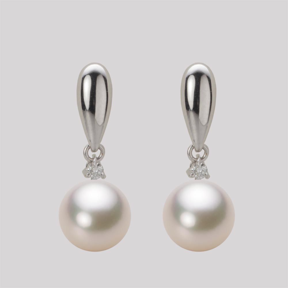 8.5mm アコヤ真珠ピアス
