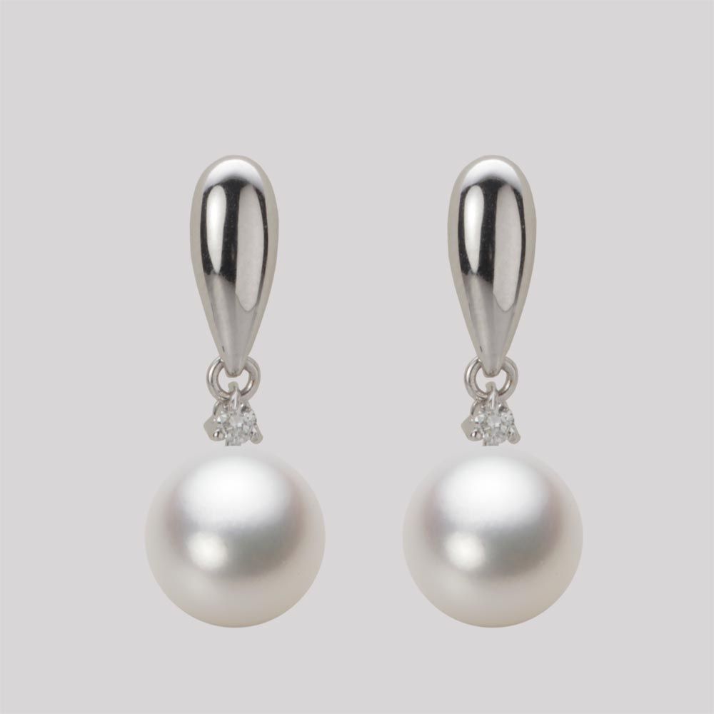8.5mm アコヤ真珠ピアス