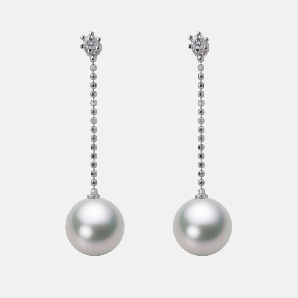 8.5mm アコヤ真珠ピアス