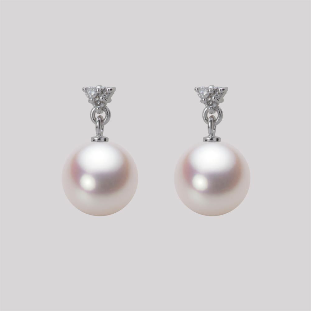 8.5mm アコヤ真珠ピアス