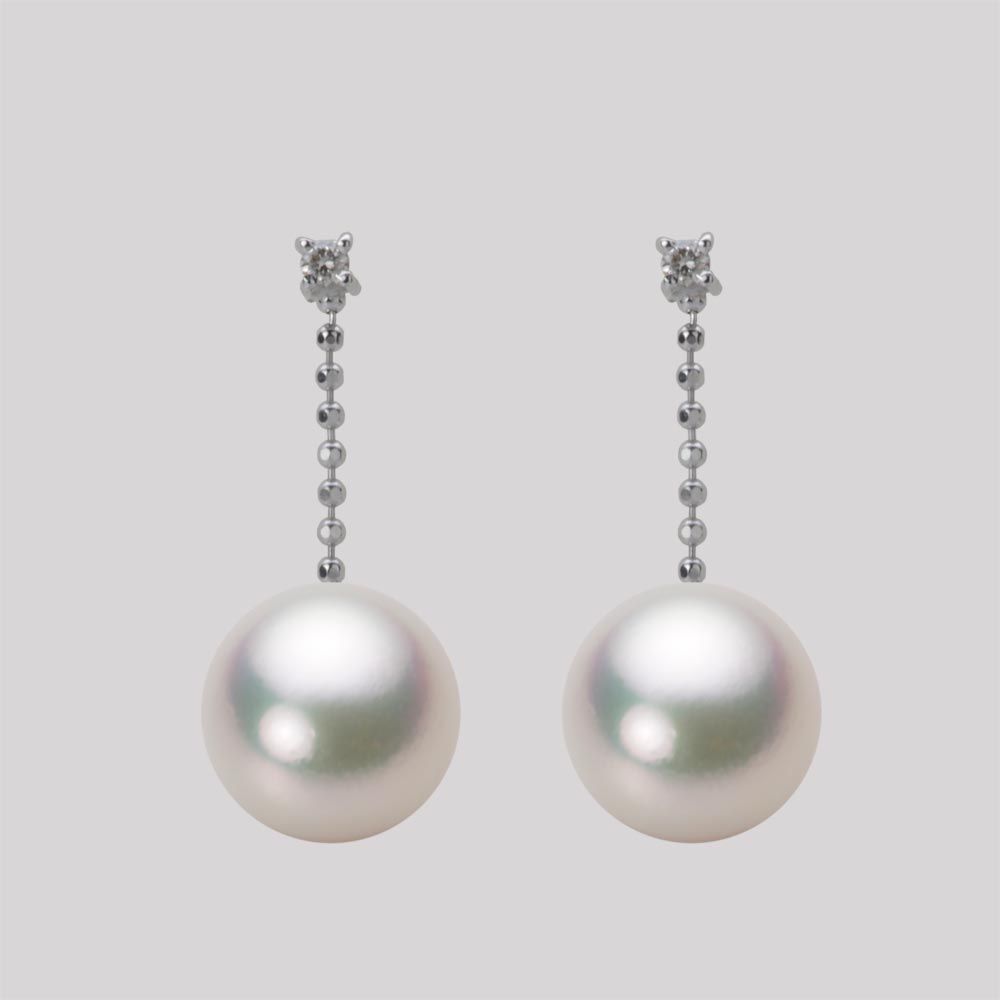 9.0mm アコヤ真珠ピアス