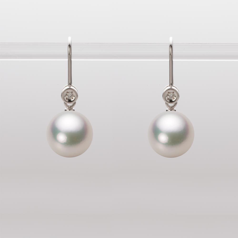 9.0mm アコヤ真珠ピアス