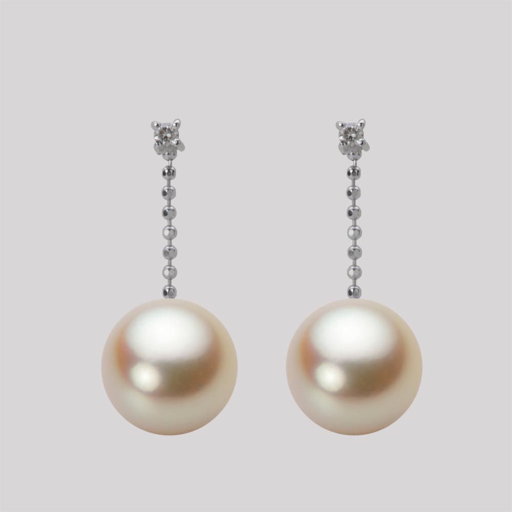 9.0mm アコヤ真珠ピアス