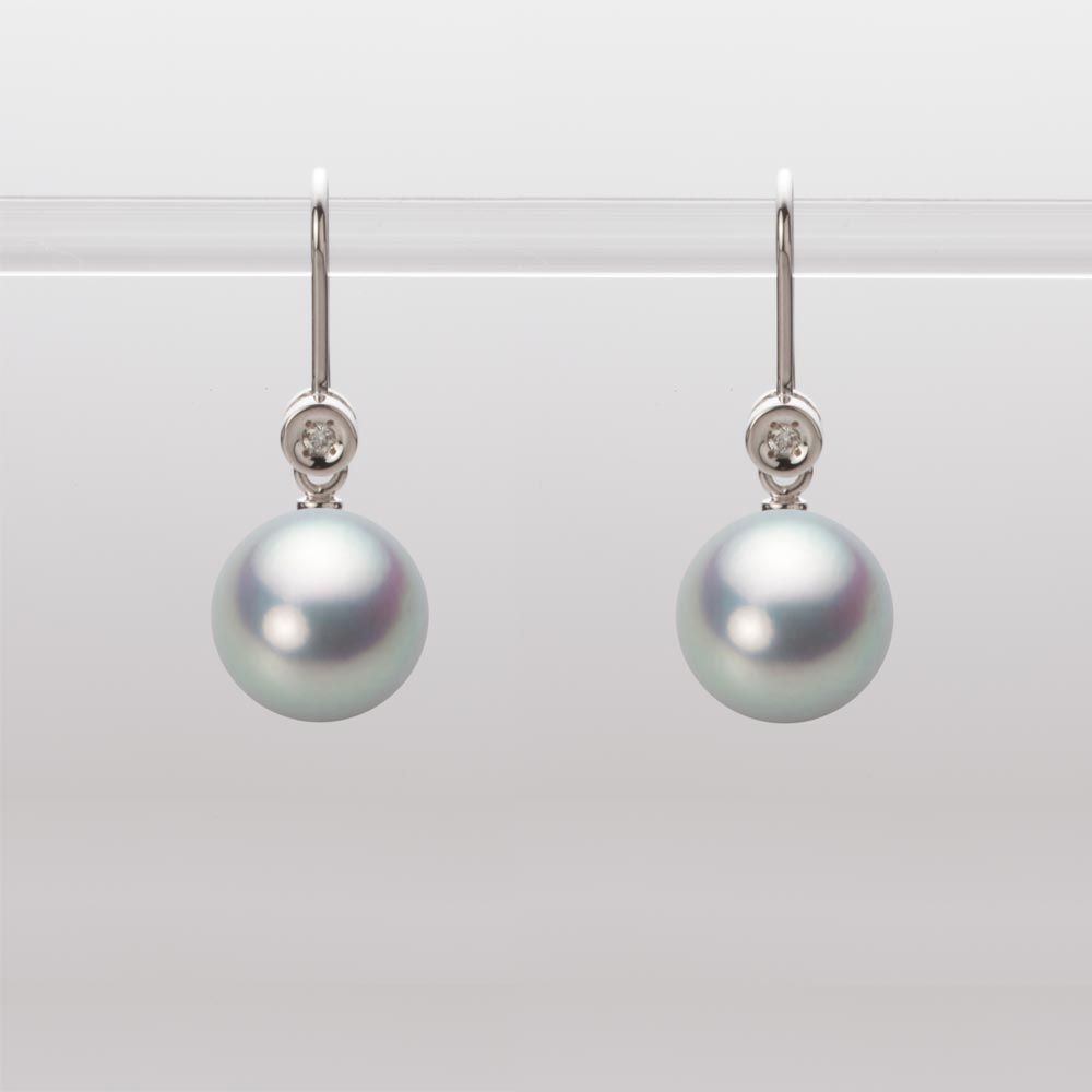 9.0mm アコヤ真珠ピアス