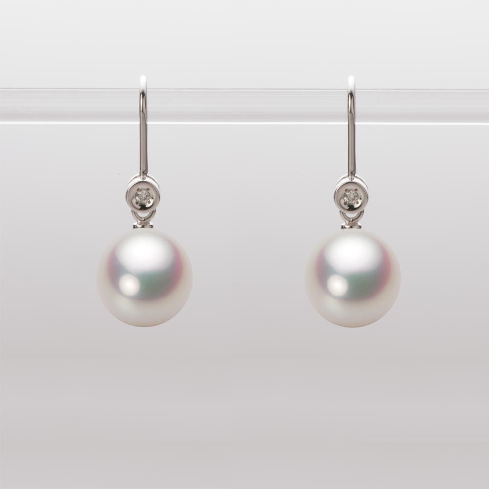 9.0mm アコヤ真珠ピアス