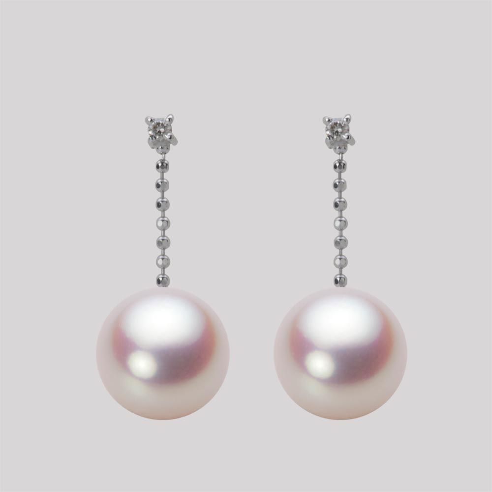 9.0mm アコヤ真珠ピアス