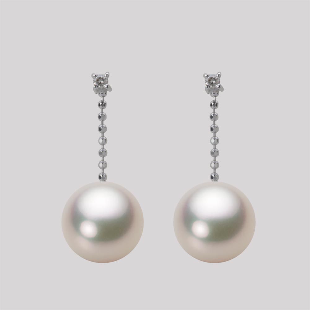 9.0mm アコヤ真珠ピアス