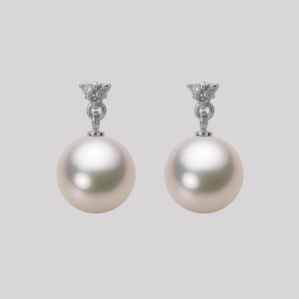 9.0mm アコヤ真珠ピアス