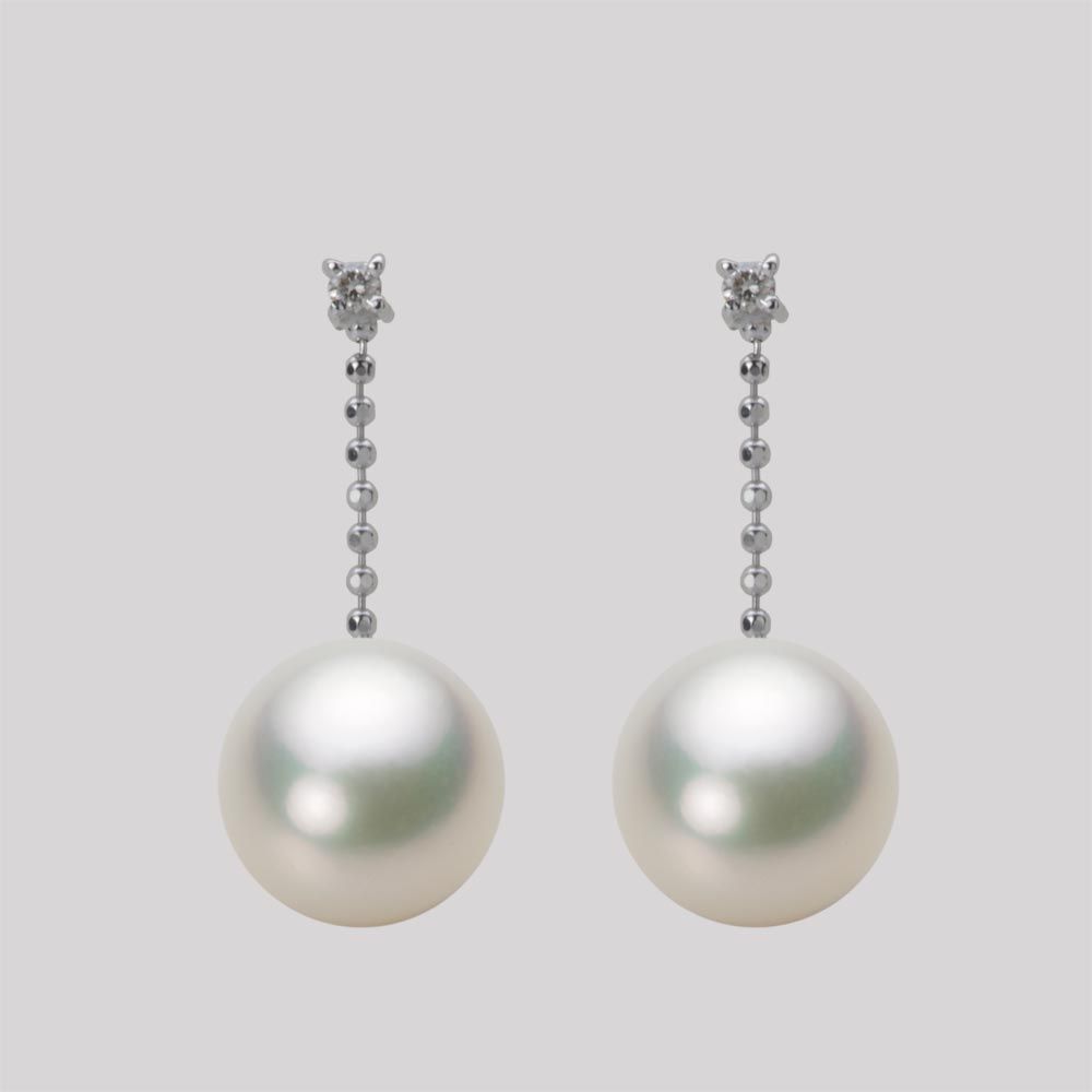 9.0mm アコヤ真珠ピアス