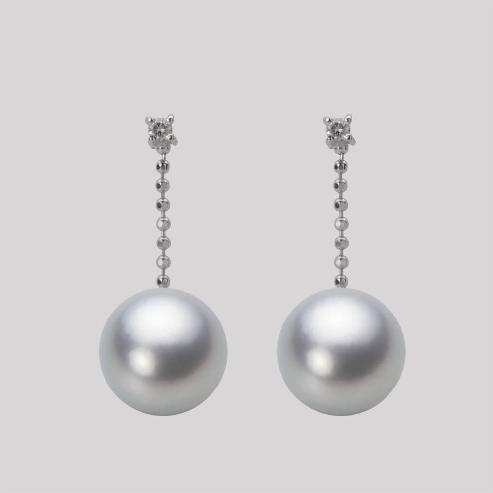 9.0mm アコヤ真珠ピアス