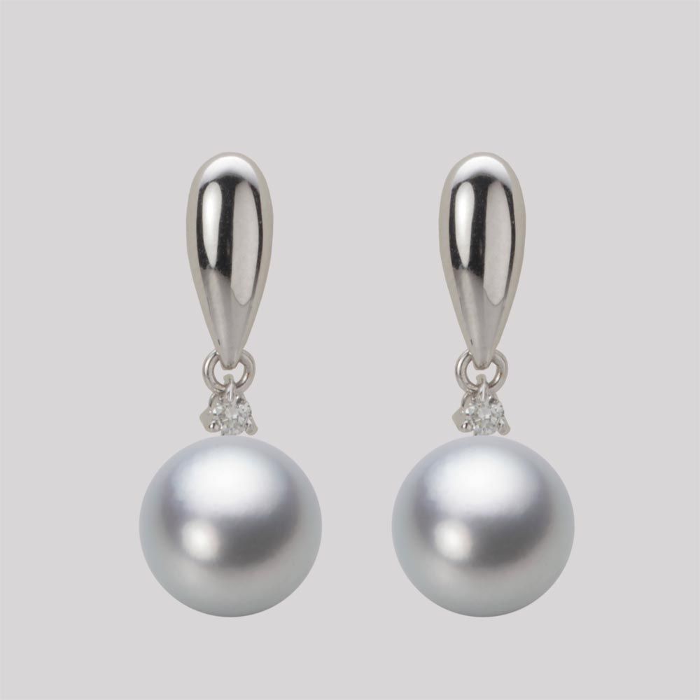 9.0mm アコヤ真珠ピアス