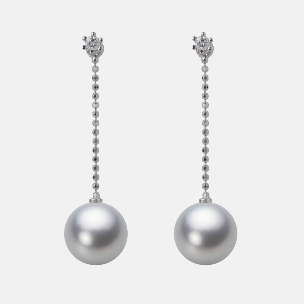 9.0mm アコヤ真珠ピアス