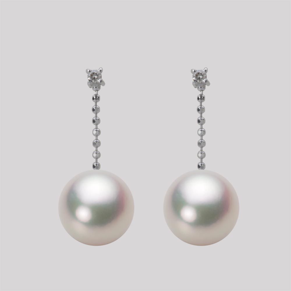 9.0mm アコヤ真珠ピアス