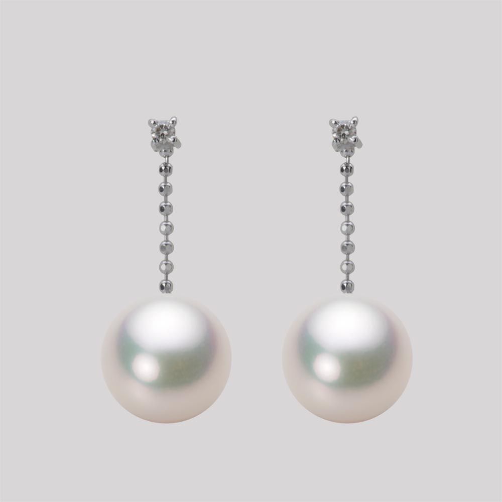 9.0mm アコヤ真珠ピアス