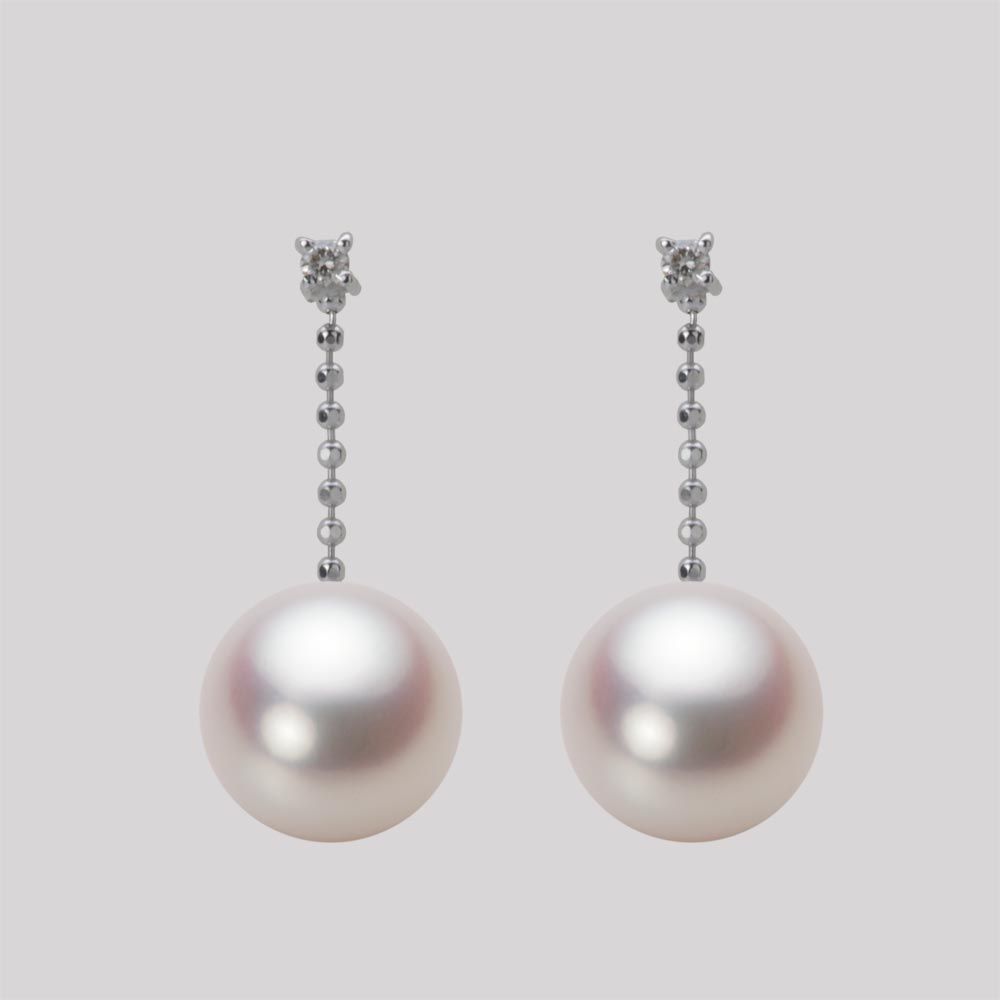 9.0mm アコヤ真珠ピアス