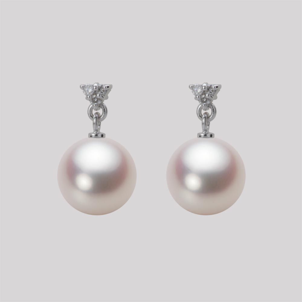 9.0mm アコヤ真珠ピアス