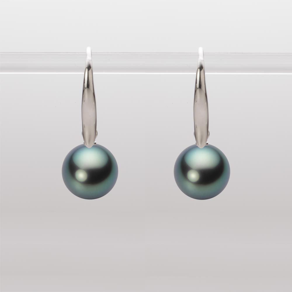 8.0mm 黒蝶真珠ピアス