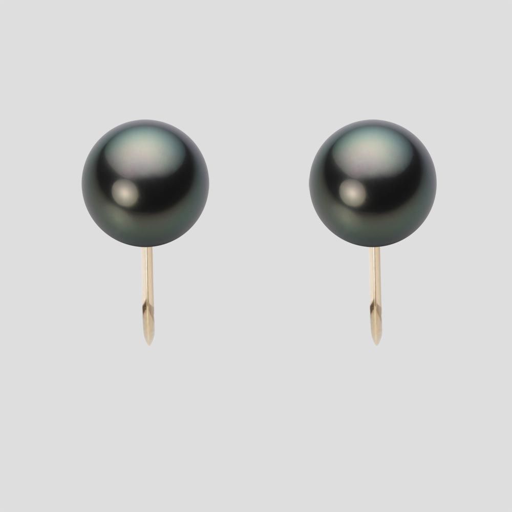 8.0mm 黒蝶真珠イヤリング