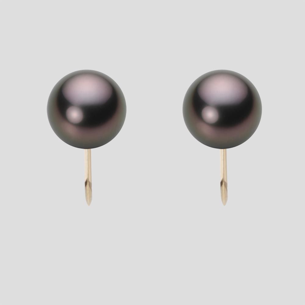 8.0mm 黒蝶真珠イヤリング