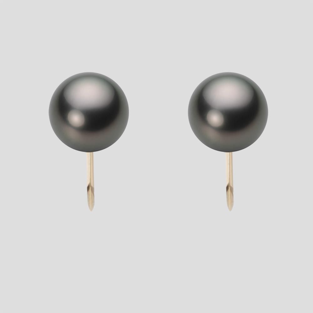 8.0mm 黒蝶真珠イヤリング