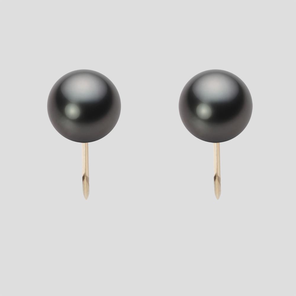 8.0mm 黒蝶真珠イヤリング