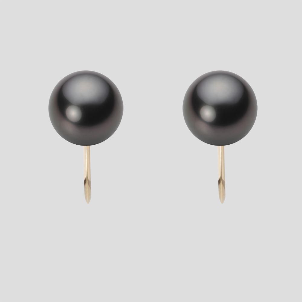 8.0mm 黒蝶真珠イヤリング
