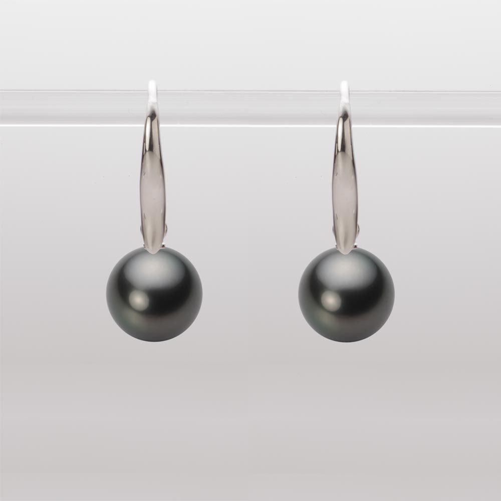 8.0mm 黒蝶真珠ピアス