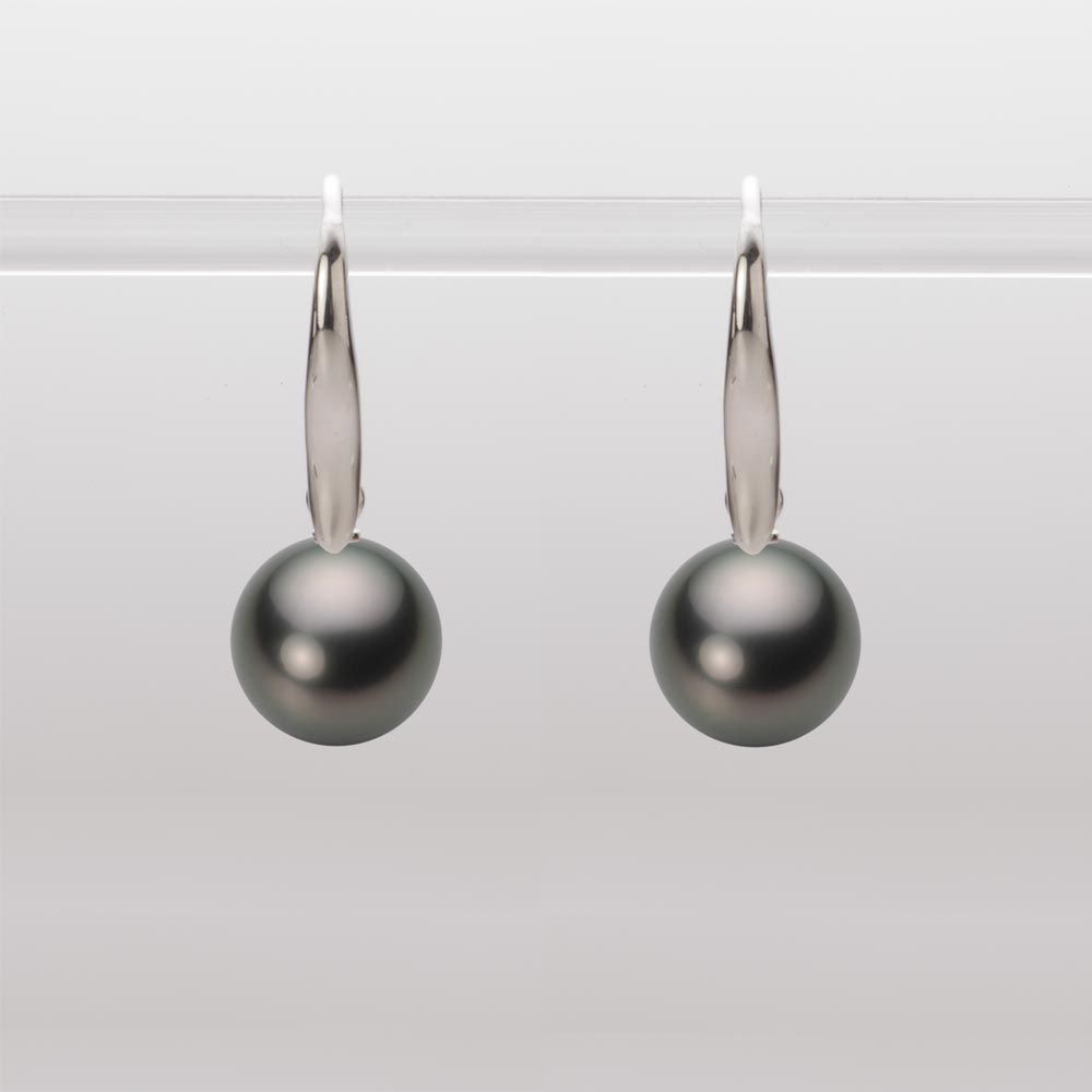 8.0mm 黒蝶真珠ピアス