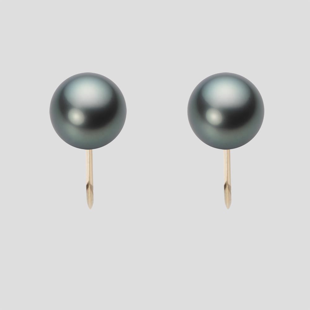 8.0mm 黒蝶真珠イヤリング
