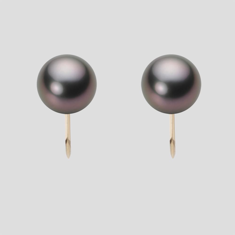 8.0mm 黒蝶真珠イヤリング