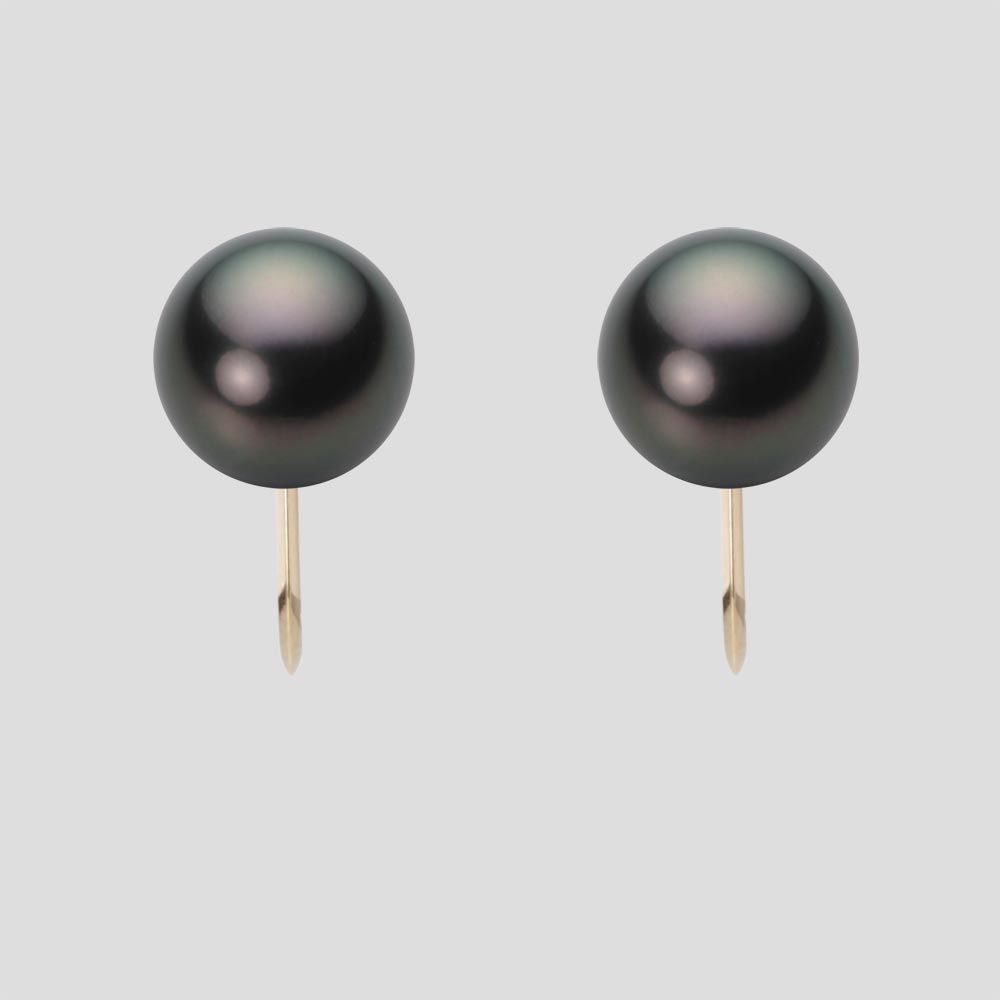 9.0mm 黒蝶真珠イヤリング