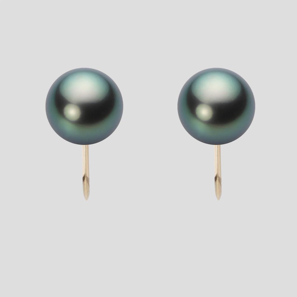 9.0mm 黒蝶真珠イヤリング