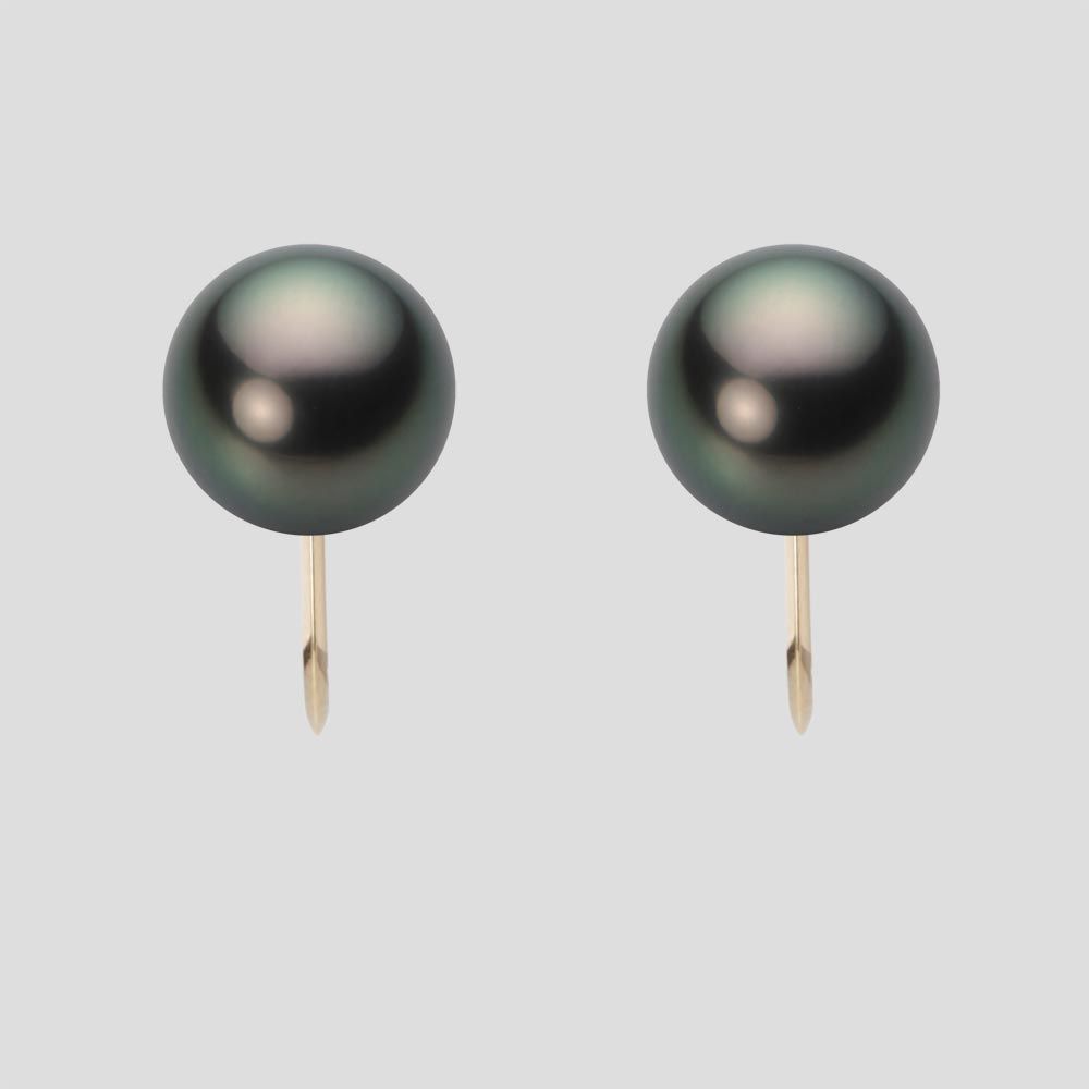 9.0mm 黒蝶真珠イヤリング