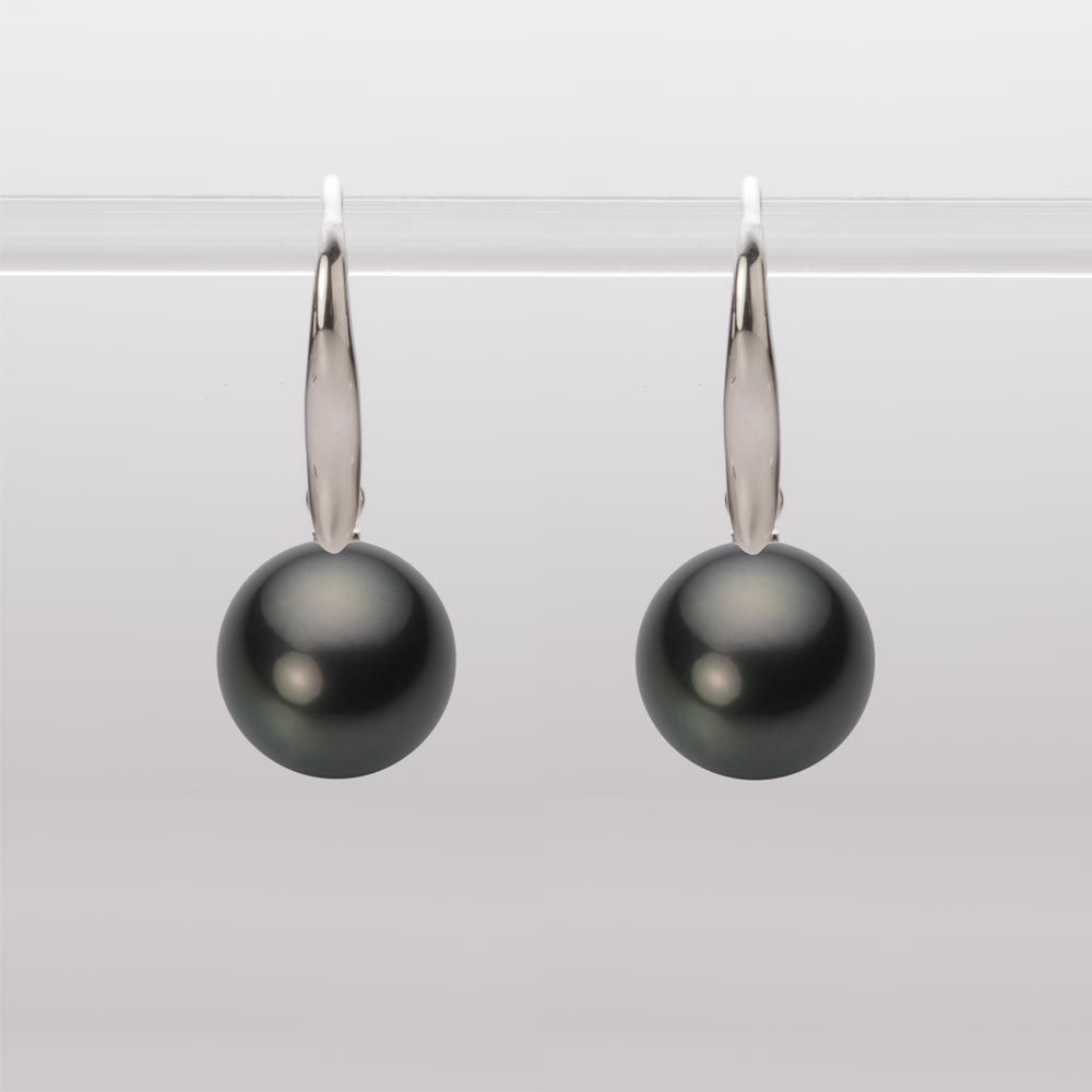 10.0mm 黒蝶真珠ピアス