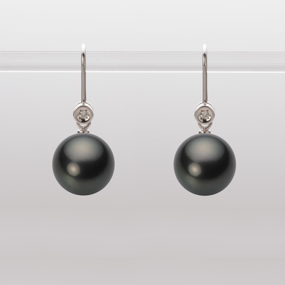 10.0mm 黒蝶真珠ピアス