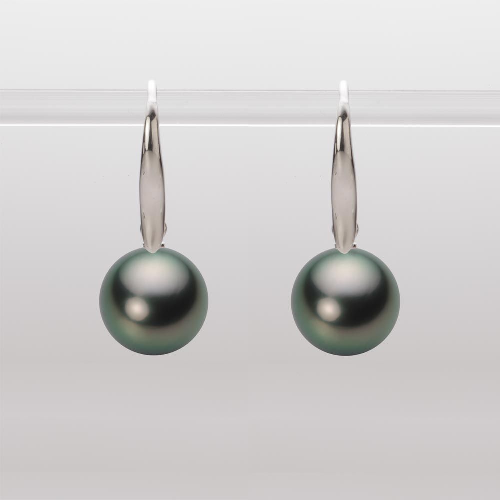 10.0mm 黒蝶真珠ピアス