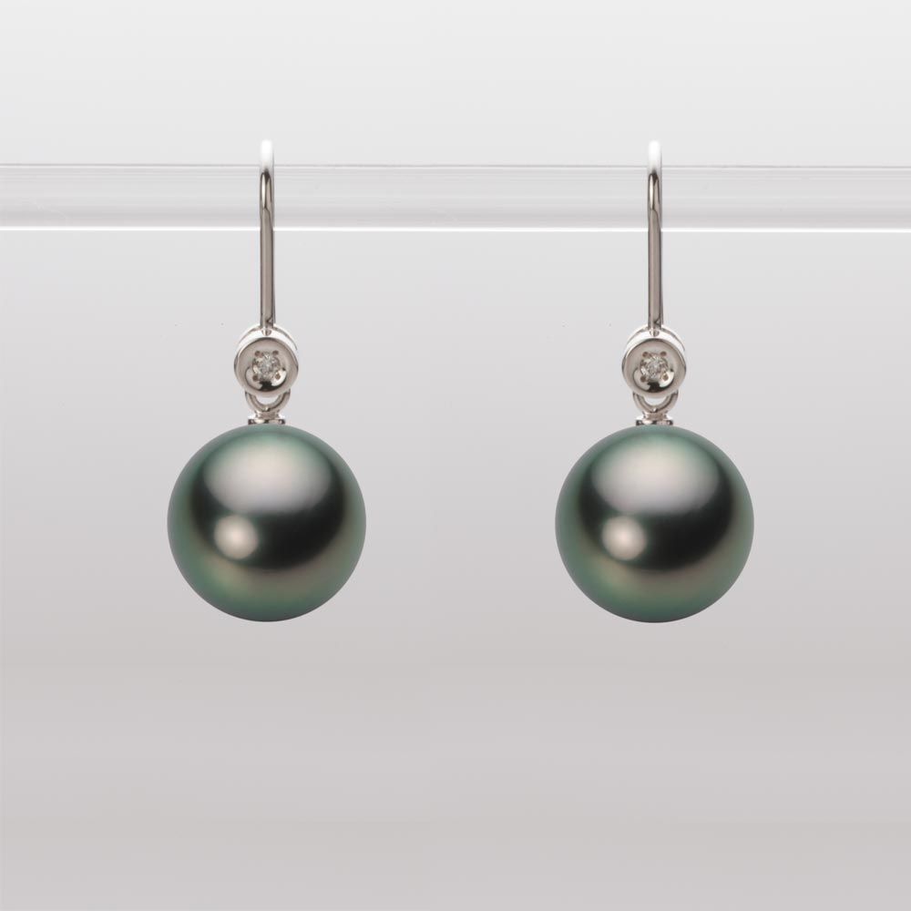 10.0mm 黒蝶真珠ピアス