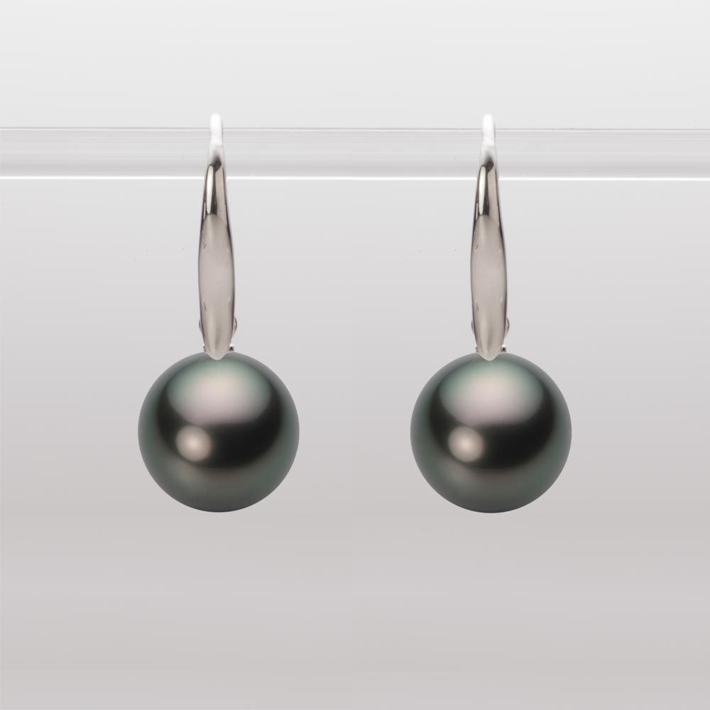 10.0mm 黒蝶真珠ピアス