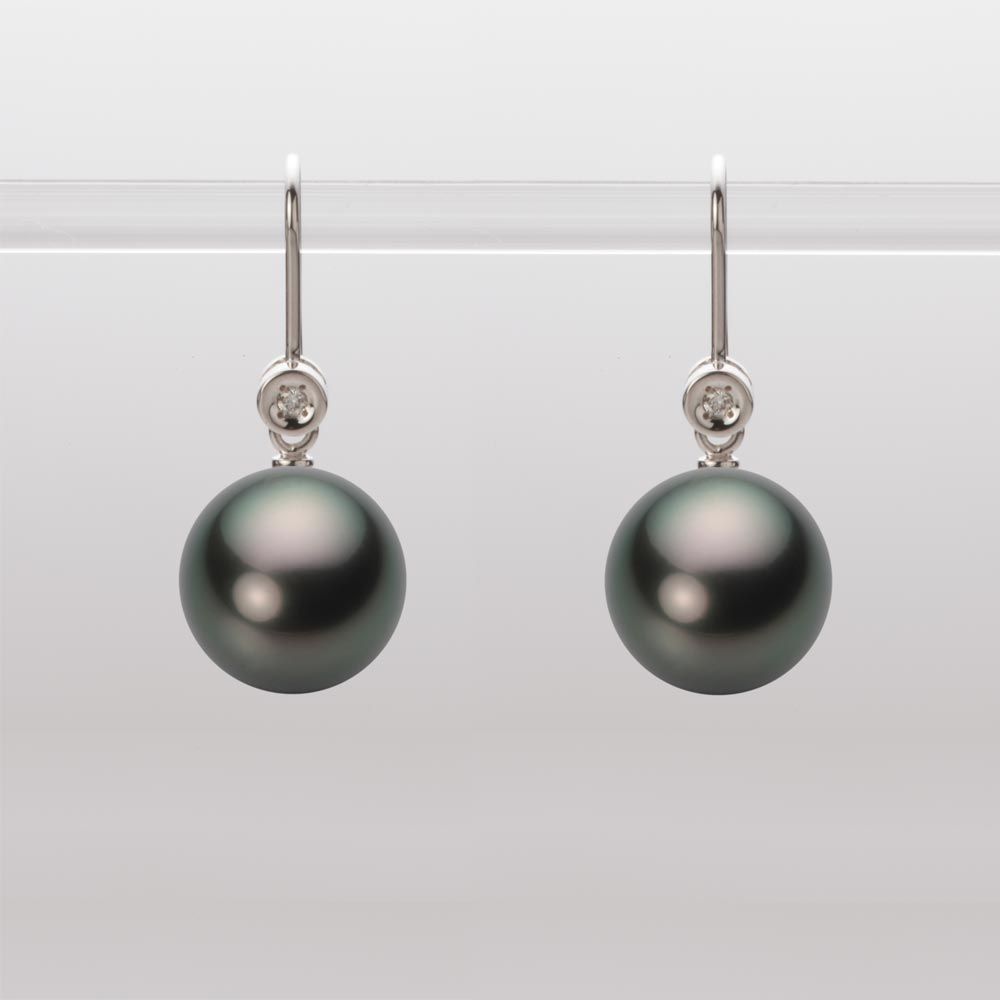 10.0mm 黒蝶真珠ピアス