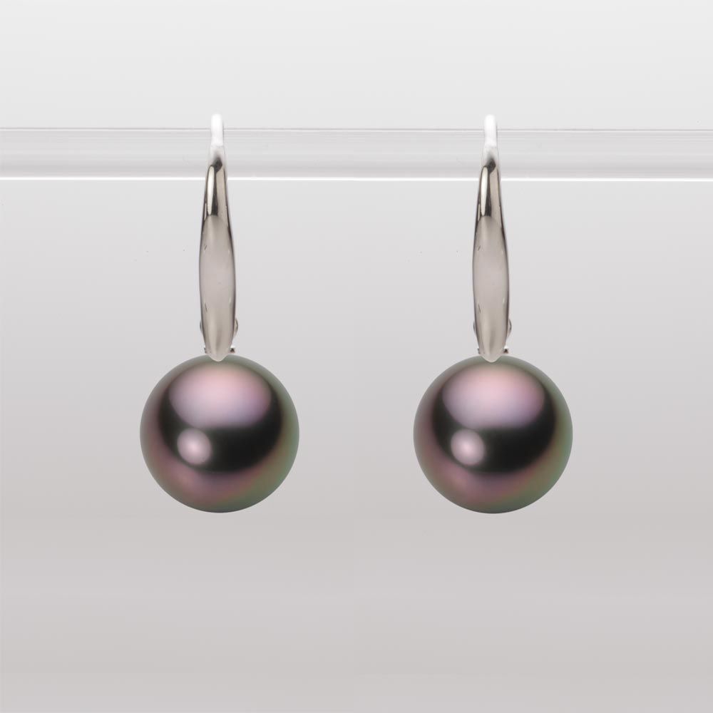 10.0mm 黒蝶真珠ピアス